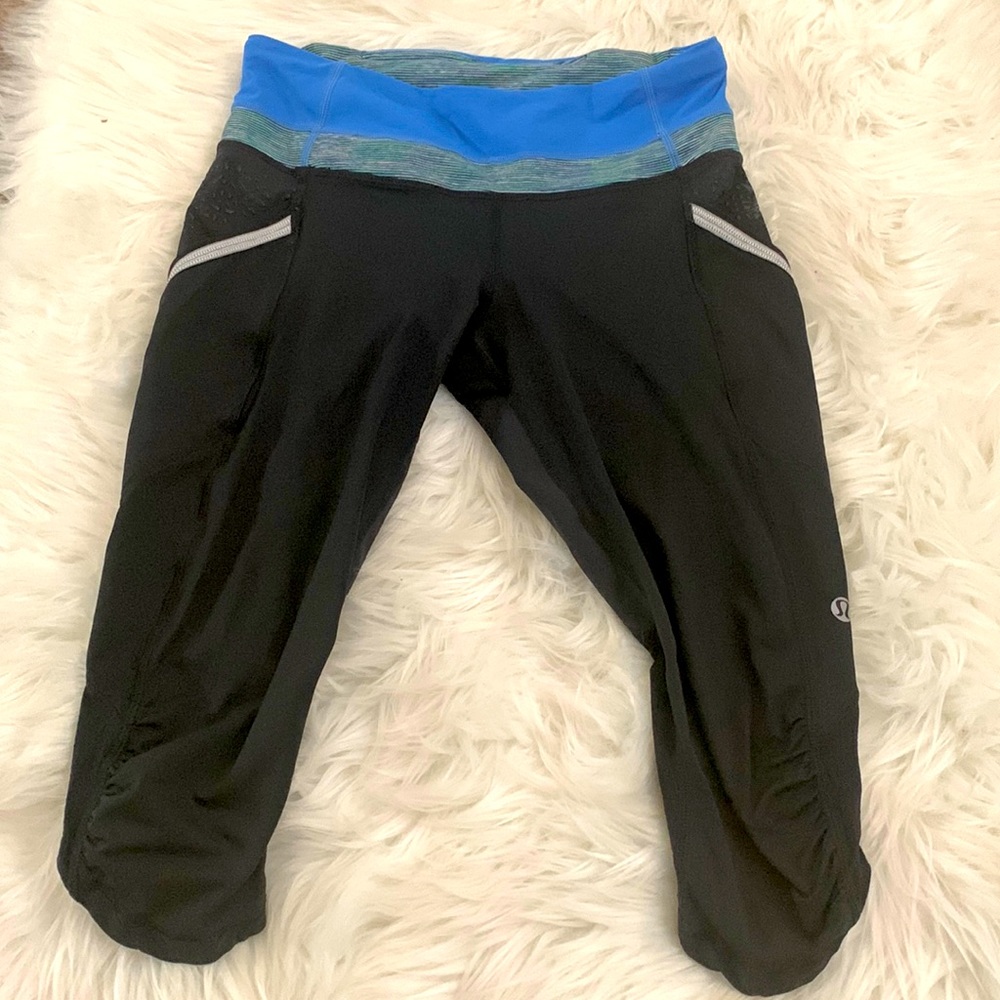 Lululemon cropped ruched leggings